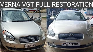 Verna VGT 2007  Full Restoration 🔥  Old Model Verna [upl. by Uokes]