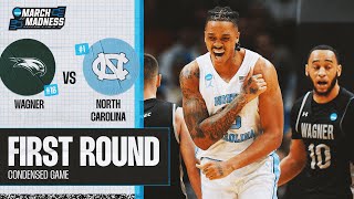 North Carolina vs Wagner  First Round NCAA tournament extended highlights [upl. by Anihtyc]