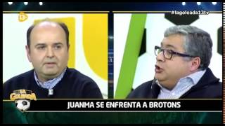 Juanma Rodríguez pone en su sitio a Brotons en La Goleada [upl. by Nitneuq]