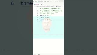 Python Tutorial For Beginners  Python learn  Arithmetic Operations Mathematical Floor Division Tag [upl. by Schroder]