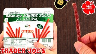 Citterio Salame Sticks  Trader Joe’s Product Review [upl. by Yessak696]