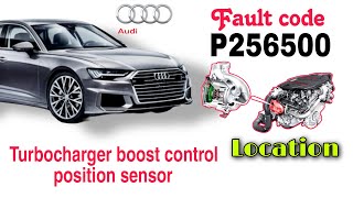 P256500 Location audi turbocharger boost control position sensor location [upl. by Suzette401]