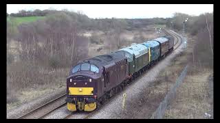 37676 arrives at Shildon with York NRM cavalcade  270224 [upl. by Akemahc189]