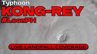 Typhoon Kongrey LeonPH Slamming Taiwan  LIVE COVERAGE [upl. by Asamot]