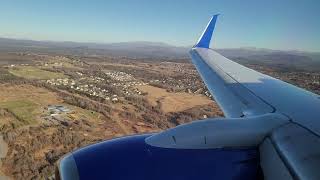 United 737700 N13716 landing in Burlington VT [upl. by Yllim]