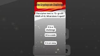 quotUnlock the Mystery Basic Cipher Challenge 🔐🔡quot 035 [upl. by Yand]