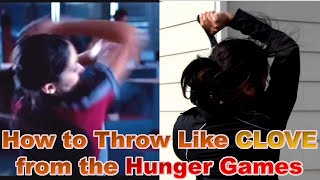 How to Throw Knives Like Clove from the Hunger Games [upl. by Puritan455]