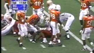 2000 Miami Hurricanes vs Boston College Highlights [upl. by Coniah]