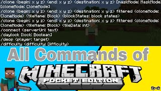 All Commands of Minecraft Pocket edition in Hindi [upl. by Parker]