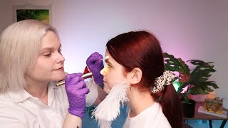 A Real Person ASMR Face Exam amp Facial Sensitivity Test [upl. by Enneite360]