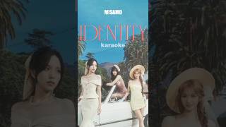 MISAMO Identity  KARAOKE with Easy LyricsRomJapEng misamo identity twice kpop newsong [upl. by Notsirk]