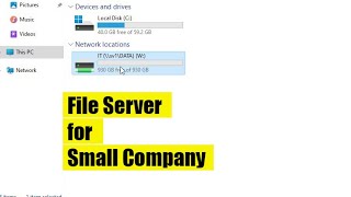 How to create a File server for a small company [upl. by Blackington]