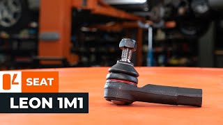 Comment remplacer des rotule de direction sur SEAT LEON 1M1 TUTORIEL AUTODOC [upl. by Gorges]