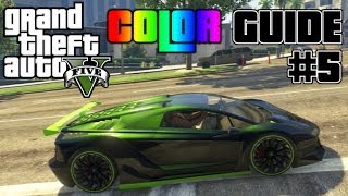 GTA V  Ultimate Color Guide 5  Best Colors Combos for Zentorno [upl. by Ahsitan]