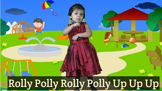 Roly Poly Roly Poly Song  Rolly Polly  Nursery Rhymes for Kids  roly poly roly poly poem [upl. by Jollenta]