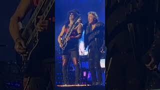 Iconic Rock Duo Axl Rose and Slash Share Epic Onstage Moment [upl. by Nyleve]