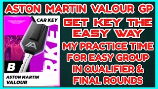 Asphalt UNITE  ASTON MARTIN VALOUR Grand Prix Practice Qualifier Timings for Easy Group amp Car Key [upl. by Ynnavoig867]