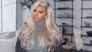 BOMB😍 ASHBLONDE HIGHLIGHTED 13X4 WIG Easy Wig Install for Beginners amp Brown girlsAlipearl Hair [upl. by Erminna]