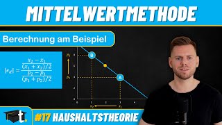 Preiselastizität der Nachfrage mit der Mittelwertmethode berechnen einfach am Beispiel erklärt [upl. by Barcellona]