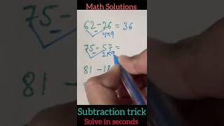 Subtraction trick😎 scientific method🔥easy tricks💯 vedicmathstricksforfastcalculation shorts [upl. by Maisel]