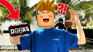 ich SPIELE DOORS auf dem HANDY in ROBLOX Roblox Brookhaven 🏡RP  Story Deutsch [upl. by Dragone712]