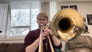 Bordogni  No 2  Contrabass Trombone Etude [upl. by Yci]