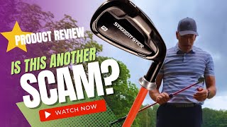 Does The Straight Stick WORK LIVE REVIEW of the Straight Stick Golf Trainer [upl. by Ahserkal385]