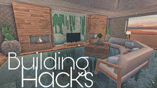 ROBLOX BLOXBURG  Building Hacks [upl. by Ahsitneuq]