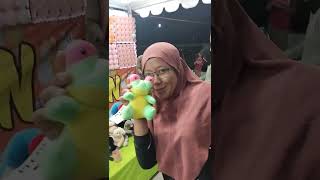 main game pecah balon di pasar malemdapet boneka bts🤣🤣 [upl. by Noek]