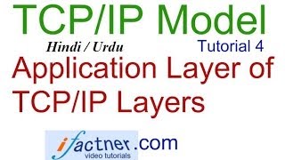 Application layer in TCPIP model Layers in Hindi Urdu TCP IP suite tutorial lecture 4 [upl. by Evets]