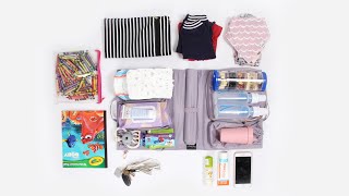 Packing Your Diaper Bag for a Toddler and Infant Packing for two [upl. by Suivart452]