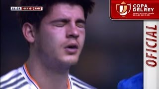 Lesión de Álvaro Morata Copa del Rey [upl. by Ecnerewal]