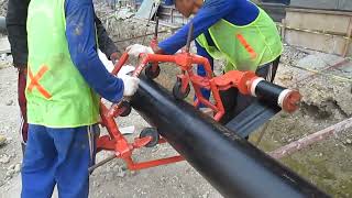 Gas Pipeline Coating Project  Polyken 980 Tape  Polyken Primer 1027 youtubeshorts shorts 2023 [upl. by Ainahs]