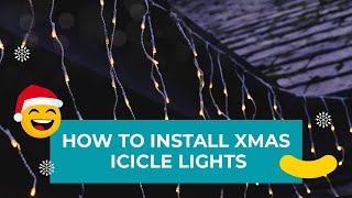 How to install Christmas icicle lights [upl. by Nnainot]