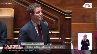 Fret SNCF quotNous aurons un opérateur public qui ne sera pas privatiséquot promet Clément Beaune [upl. by Gaiser]