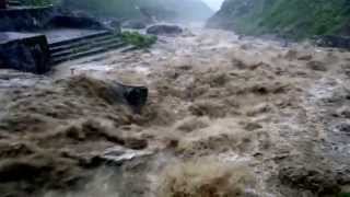 kedarnath Disaster bridge on 16062013 at 630pm [upl. by Gottlieb529]