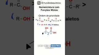 Nomenclatura de funções mistas química enem ciencia shorts [upl. by Ettevets446]