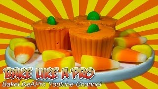 Caramel Filled Chocolate Halloween Pumpkins Recipe  with MampMs [upl. by Nidya]