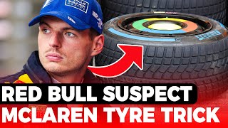 Red Bull suspect McLaren use this tyre trick  GPFans Special [upl. by Laikeze]