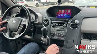 2012  2015 Honda Pilot Apple CarPlay  Android Auto Wired amp Wireless  HDMI OEM Button Control [upl. by Jeddy]