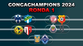 FECHAS HORARIOS Y CANALES PARA LA RONDA 1 DE LA CONCACHAMPIONS 2024 PARA EQUIPOS MEXICANOS VUELTA [upl. by Erihppas]