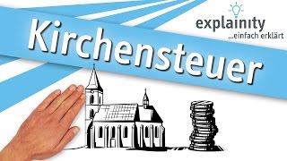 Kirchensteuer einfach erklärt explainity® Erklärvideo [upl. by Ardnasak]