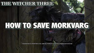 The Witcher 3  How To Save Morkvarg [upl. by Annoif]