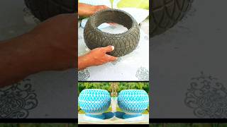 Cement Craft ideas flower pot shorts [upl. by Eisaj523]