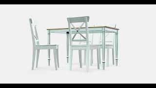 DANDERYD  INGOLF Table and 4 chairs 2  Ecommerce  3DArt [upl. by Gayle]