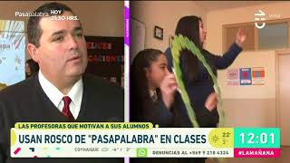 Profesoras usan rosco de Pasapalabra para enseñar en clases  La Mañana [upl. by Ailicec469]