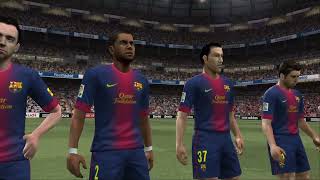 PES 2013 PS2  Real Madrid  FC Barcelona 12 Match English Speaker [upl. by Ydal]