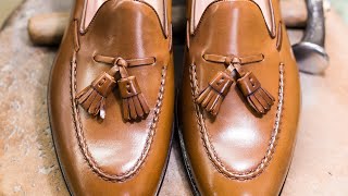 Horween Shell Cordovan Hand Sewn Shoes · CARMINA SHOEMAKER [upl. by Asyar]