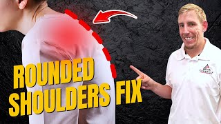 How to Fix Rounded Shoulders Fast 3 Simple Exercises for Better Posture [upl. by Landau]