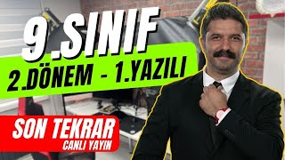 Türkiye Geneli 9Sınıf 2Dönem 1Yazılı  FULL TEKRAR  MEB YAZILI PROVASI [upl. by Ocker13]